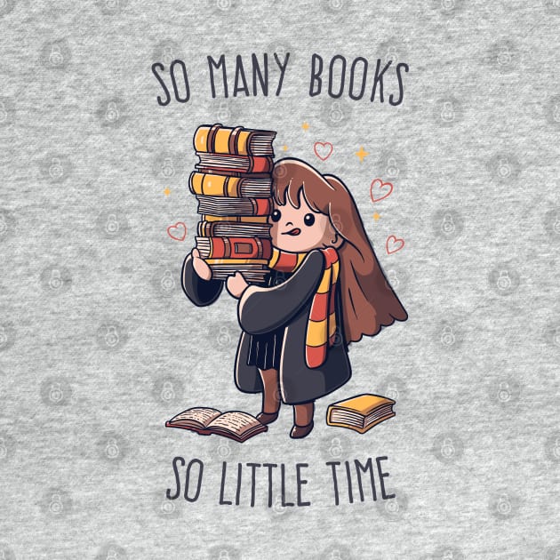 So many Books So little Time Funny Cute Gift by eduely